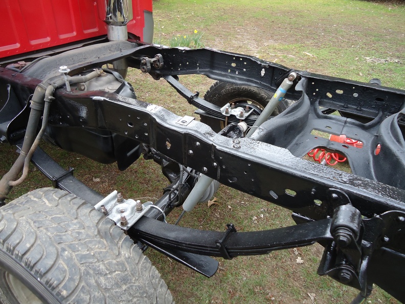 Frame primed with Mastercoat Permanent Rust Sealer and topcoated with